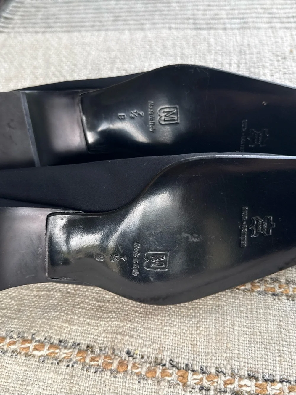 Bruno Magli Women’s 7.5B Made In Italy Black Dress Shoe 1.5 Inch Heel